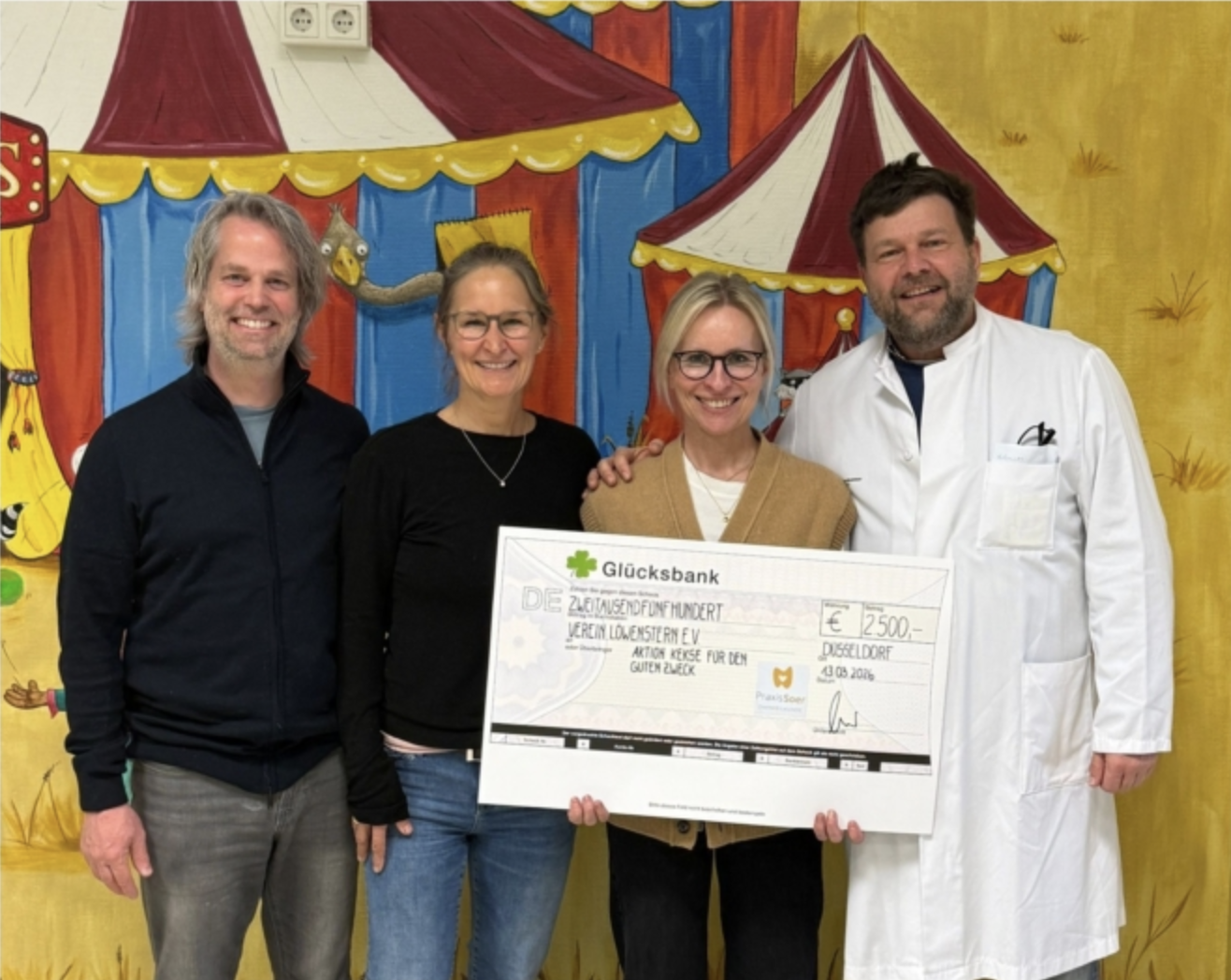 Bildschirmfoto 2026 04 07 Um 13.59.23 | Zum f&uuml;nften Mal in Folge: Zahnarztpraxis Soer &uuml;bergibt Spende der Aktion &bdquo;Kekse f&uuml;r den guten Zweck&ldquo;